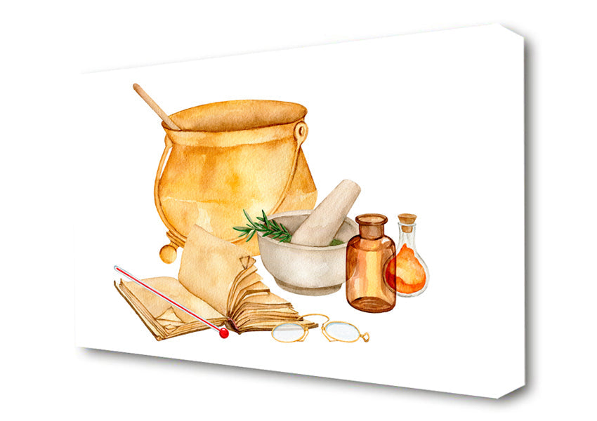 The Kitchen Recipe Canvas Wall Art
