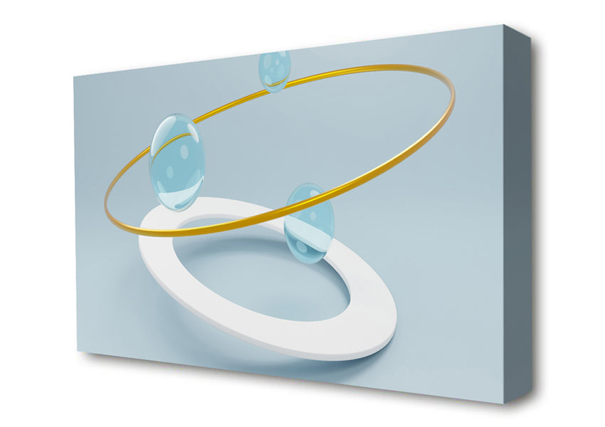 The Ringed Marble Canvas Wall Art