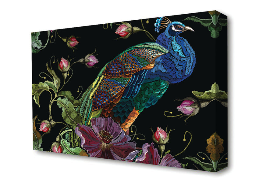 The Beautiful Peacock Nest Canvas Wall Art