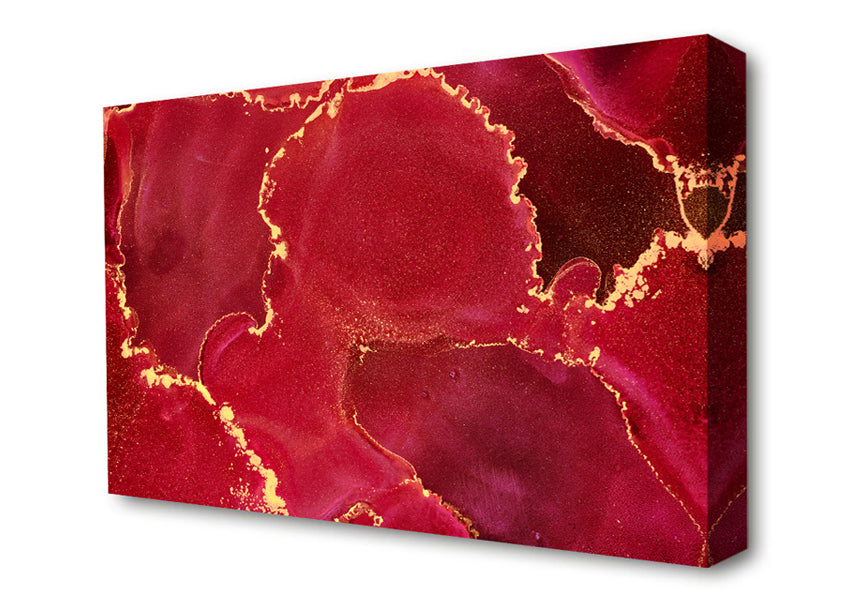 Supreme Red Glitter Canvas Wall Art