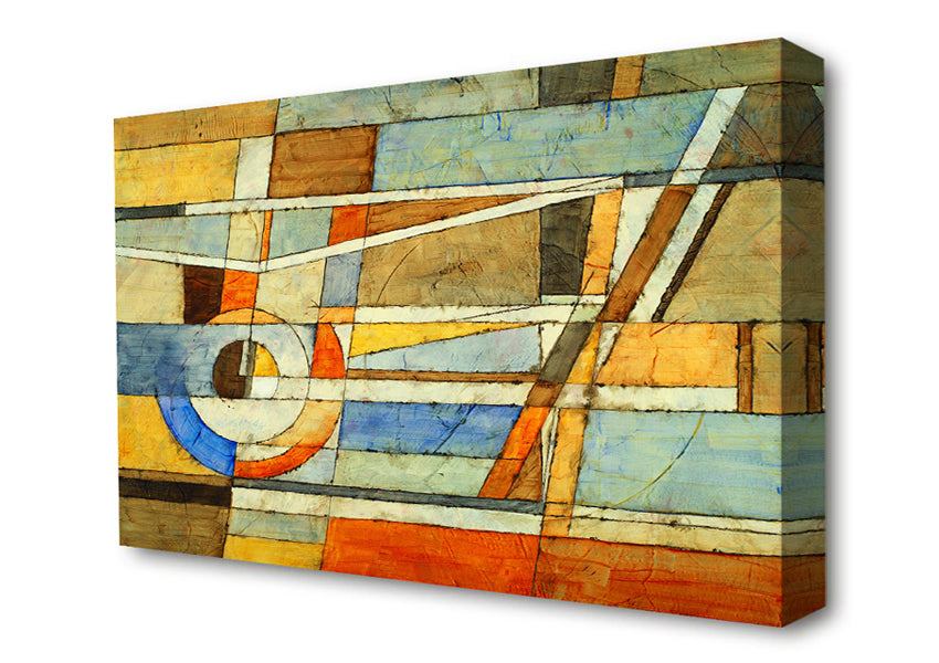 Abstract Grids Of Colours Canvas Wall Art