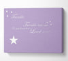 Nursery Quote Twinkle Twinkle Little Star 1 Lilac Canvas Wall Art