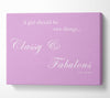 Classy n Fabulous Pink Canvas Wall Art