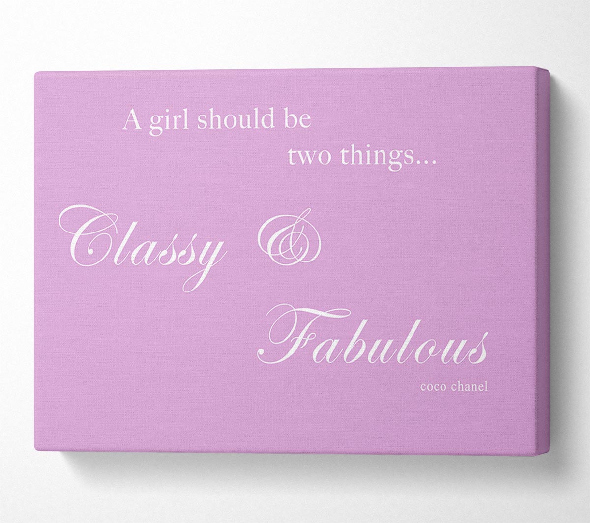 Classy n Fabulous Pink Canvas Wall Art