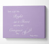 Girls Room Quote The Right Pair Of Shoes Marilyn Monroe Lilac Canvas Wall Art