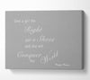 The Right Pair Of Shoes Marilyn Monroe Grey White Canvas Wall Art
