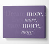 Dolly Parton Dream More Be More Lilac Canvas Wall Art