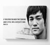 Motivational Quote Bruce Lee If You Spend Too Much Time Thinking Canvas Wall Art