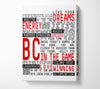 Motivational Quote Live Your Dreams Canvas Wall Art