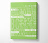 Live Your Dreams Lime Green Canvas Wall Art