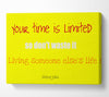 Motivational Quote Steve Jobs-Quote1 Canvas Wall Art