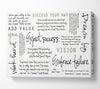Work Hard Dream Big Expect Success Canvas Wall Art