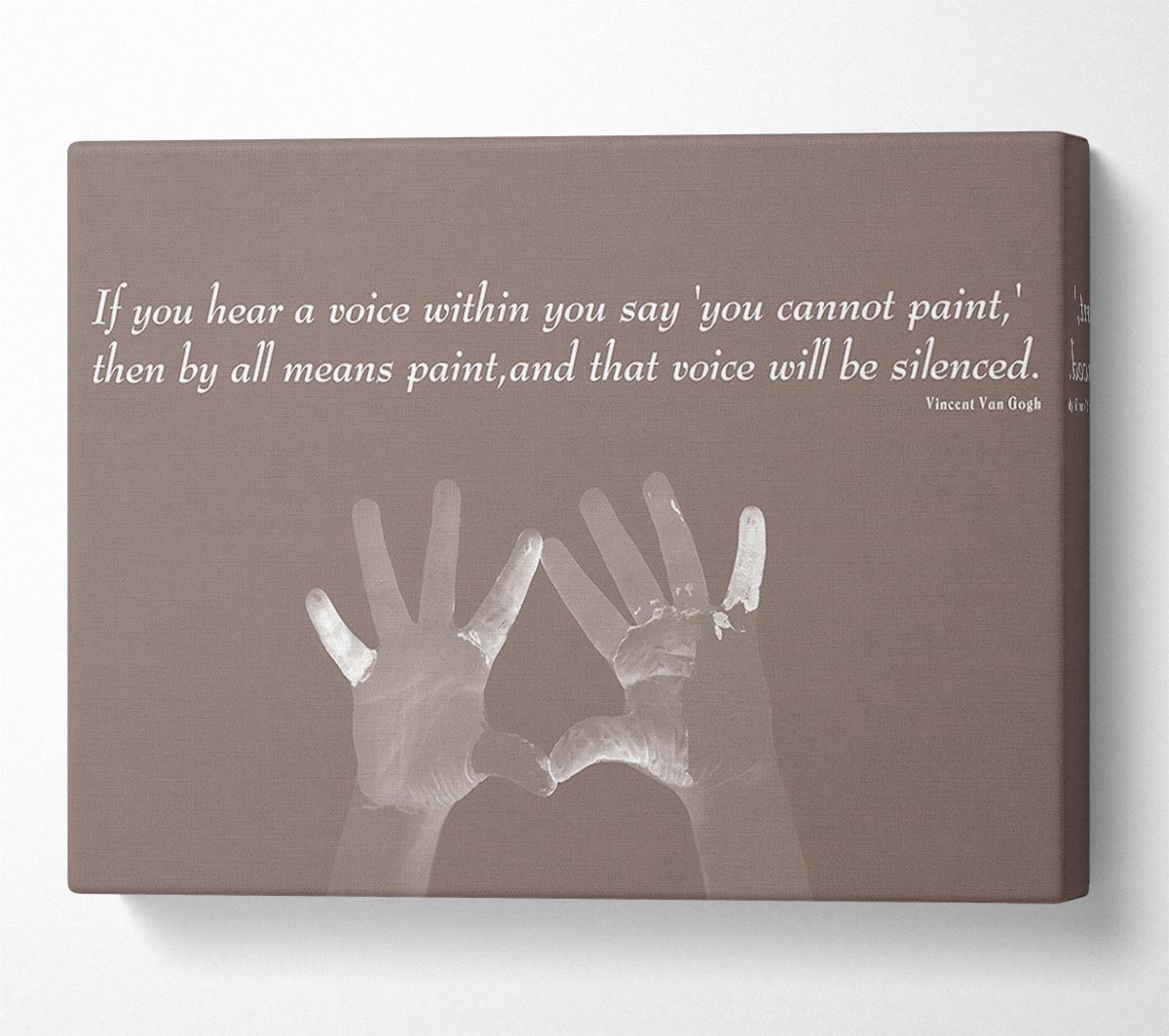 Vincent Van Gogh If You Hear A Voice Beige Canvas Wall Art