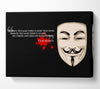 Motivational Quote V For Vendetta Canvas Wall Art
