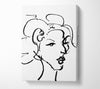 Pretty Lady Sketch Canvas Wall Art