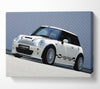 White Mini Side Profile Canvas Wall Art