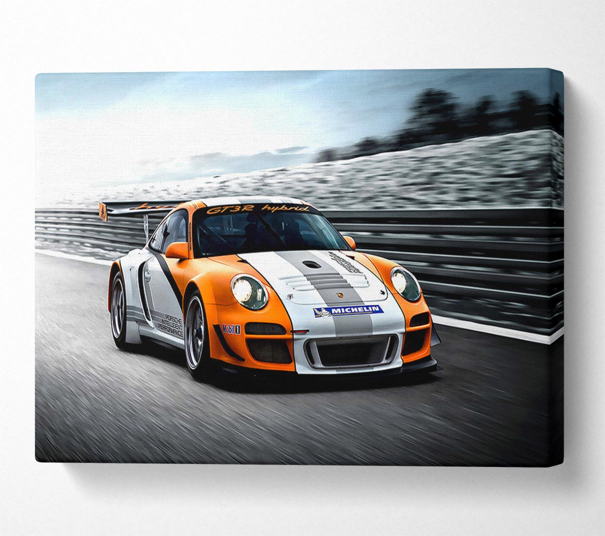Porsche Gt3 R Hybrid Canvas Wall Art