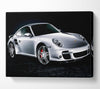 Porsche 911 Silver Beauty Canvas Wall Art