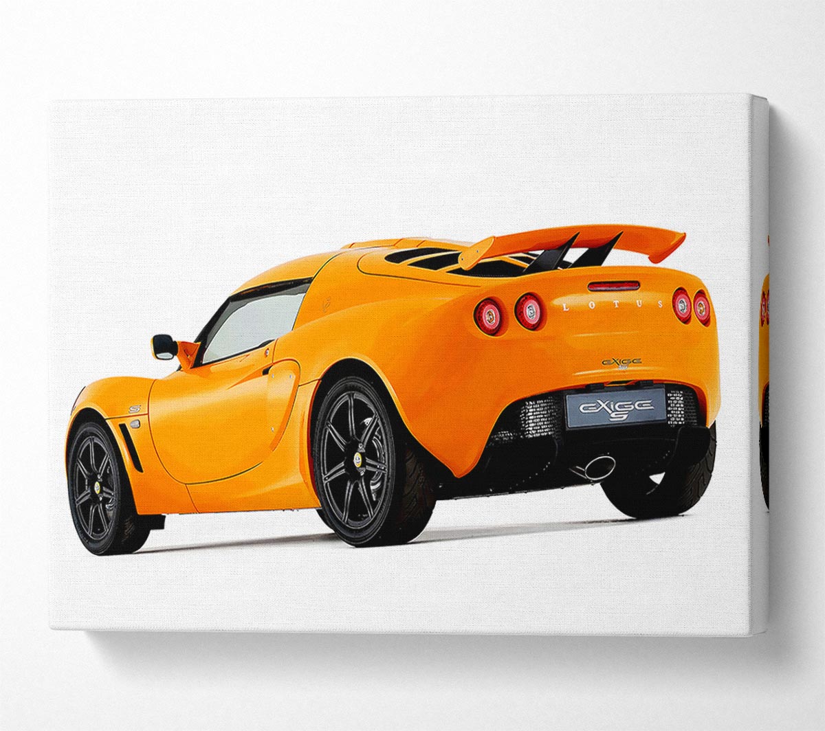 Orange Lotus Elite Rear Canvas Wall Art