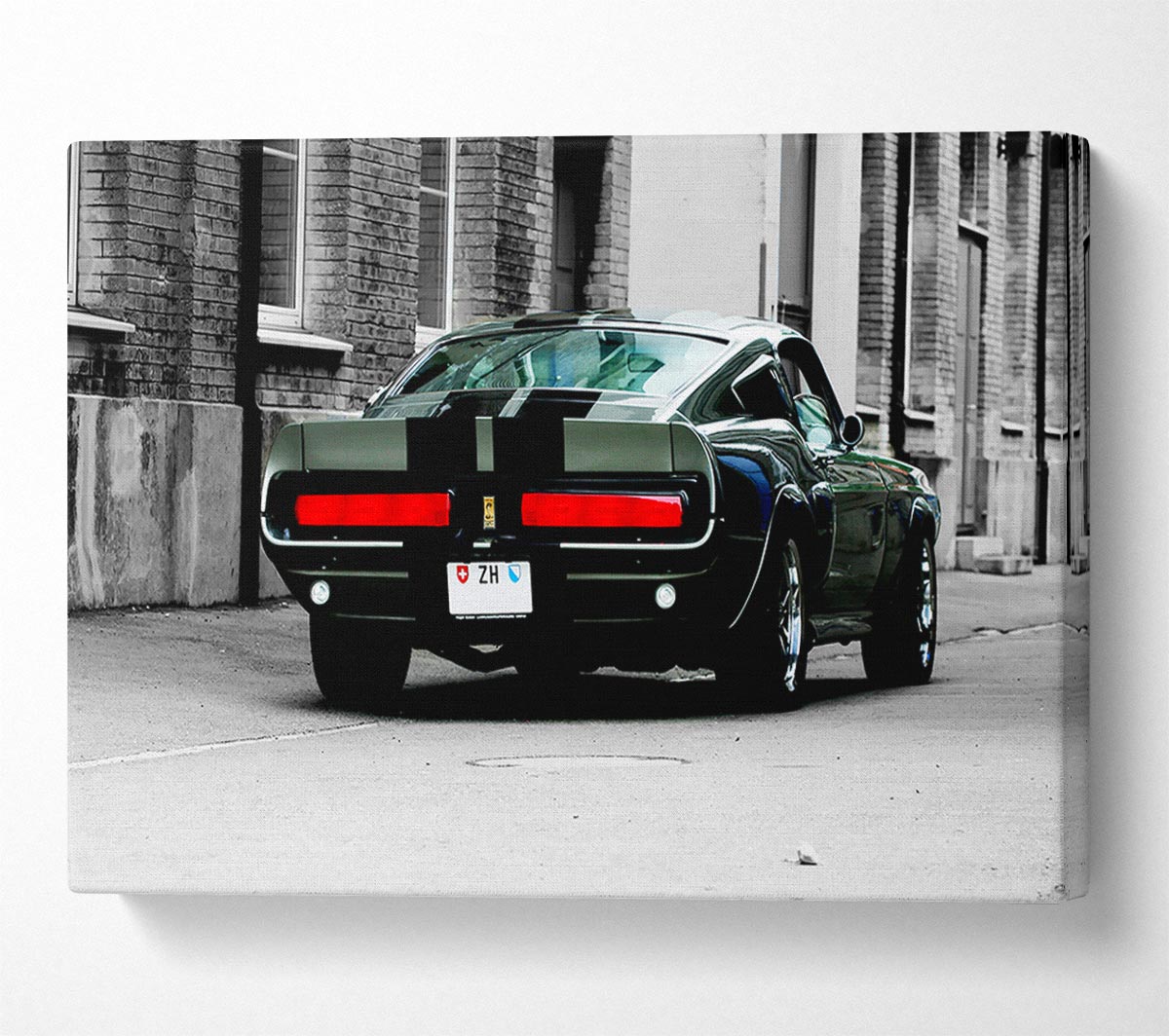 Mustang Shelby Rear Canvas Wall Art