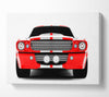 Mustang Red Front Grill Canvas Wall Art