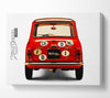 Mini Cooper Retro Rear Canvas Wall Art