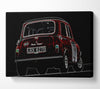 Mini Cooper Rear Canvas Wall Art