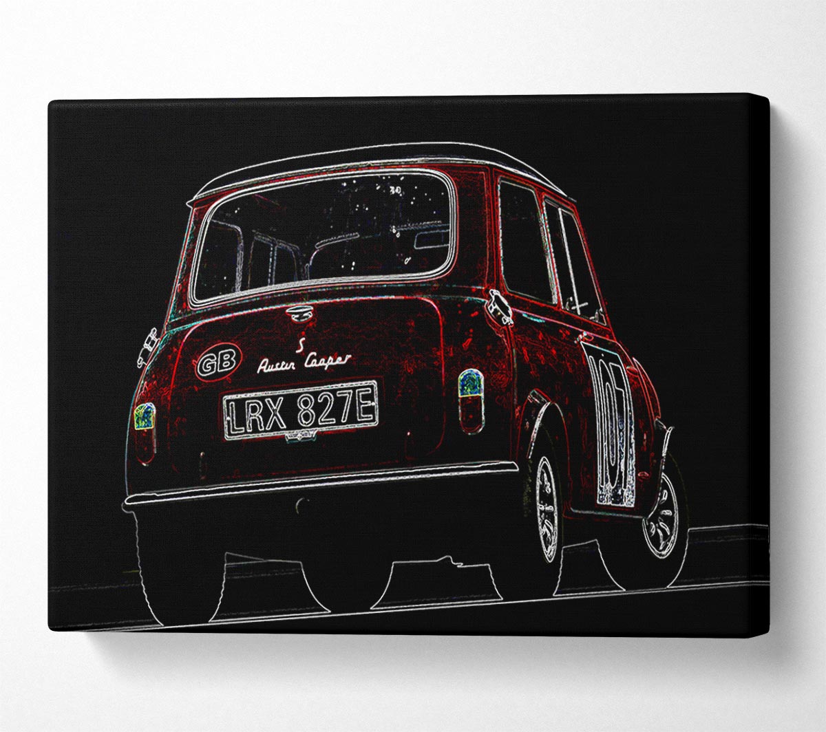 Mini Cooper Rear Canvas Wall Art