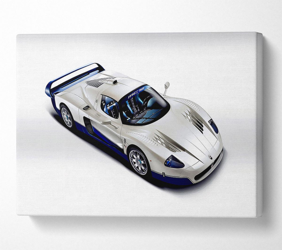 Maserati Racing Machine Canvas Wall Art
