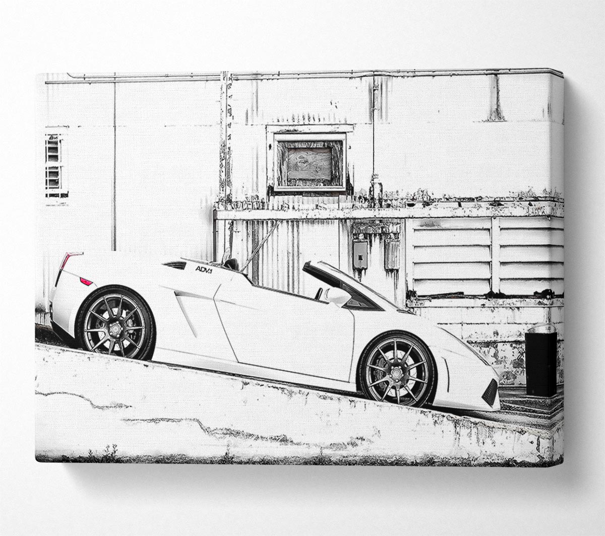 Lamborghini Gallardo Spyder Adv1 Wheels Canvas Wall Art