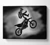 Free Style Motorcross B n W Canvas Wall Art