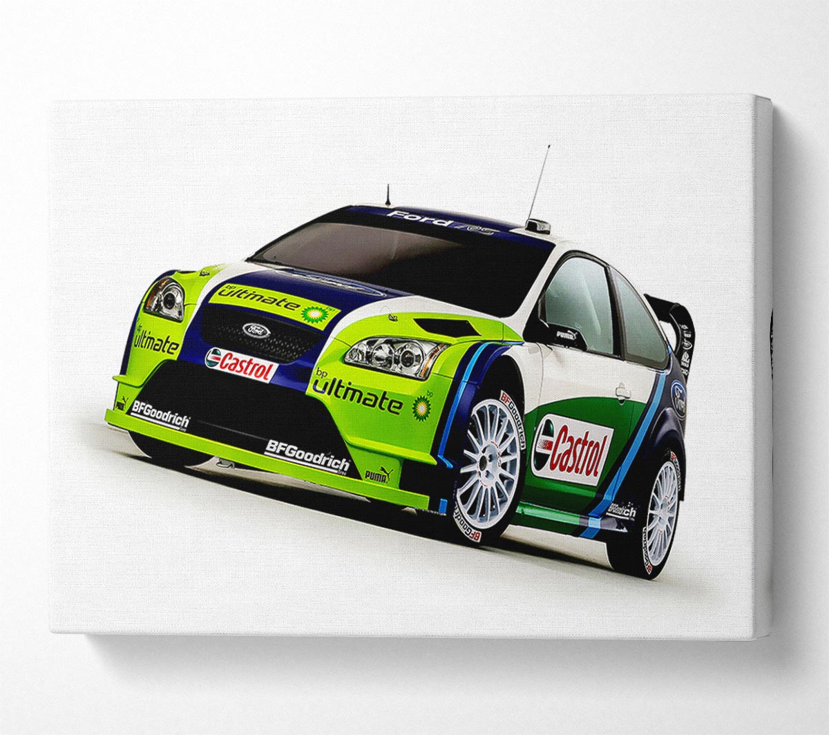 Ford Focus Rally Car Canvas Wall Art