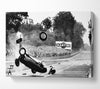 Crash On The Tracks Canvas Wall Art