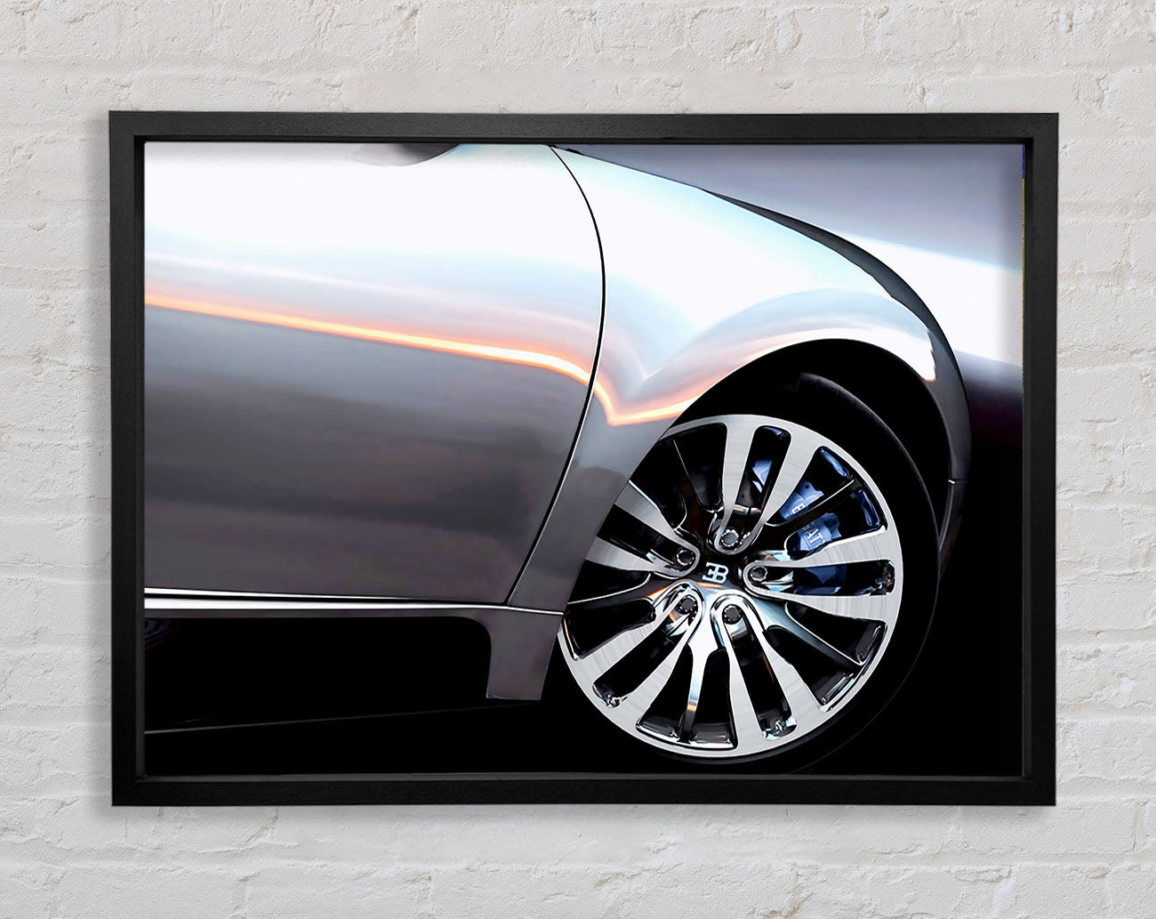 Bugatti Veyron Side Wheel Framed Wall Art
