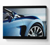 Bugatti Veyron Side Profile Blue Canvas Wall Art
