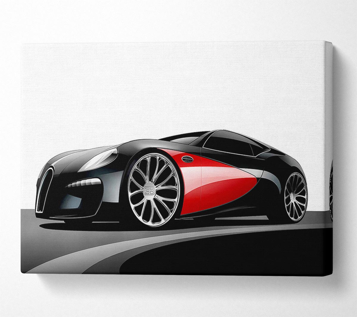 Bugatti Veyron Mean Machine Canvas Wall Art