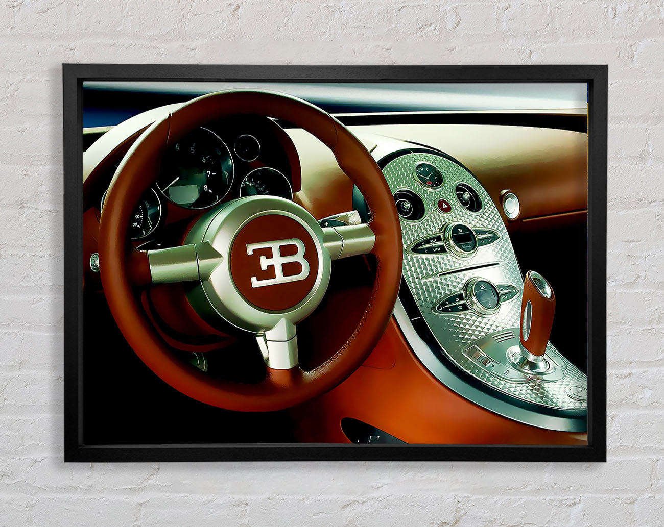 Bugatti Veyron Interior Framed Wall Art