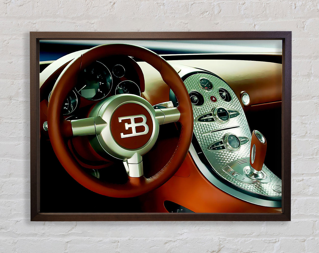 Bugatti Veyron Interior Framed Wall Art