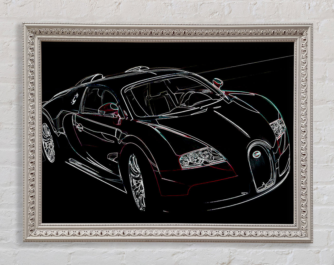 Bugatti Veyron Front Framed Wall Art