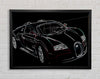 Bugatti Veyron Front Framed Wall Art