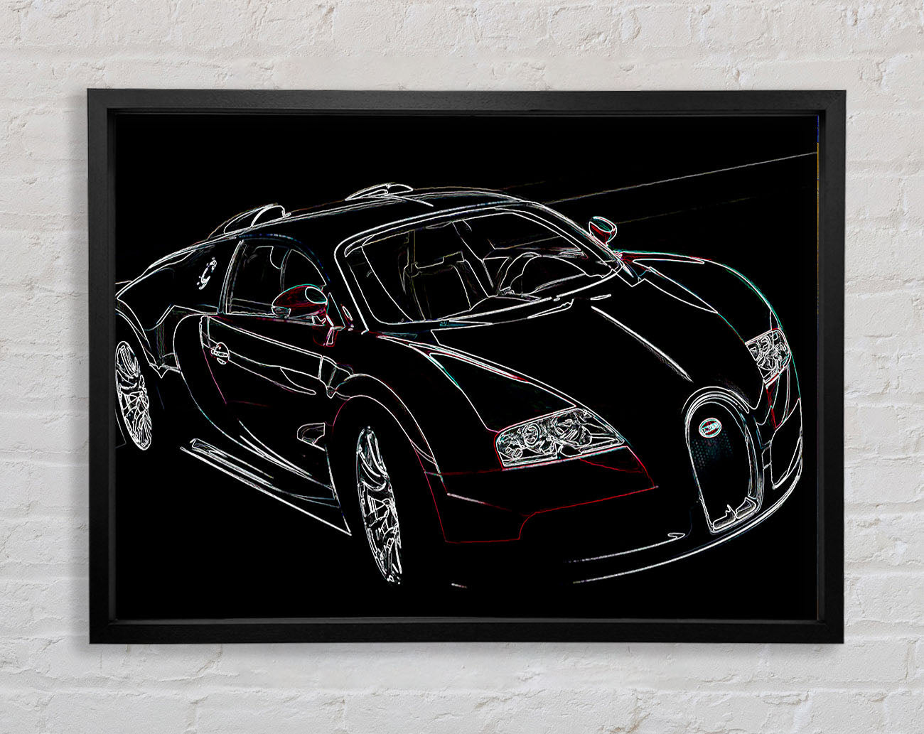 Bugatti Veyron Front Framed Wall Art