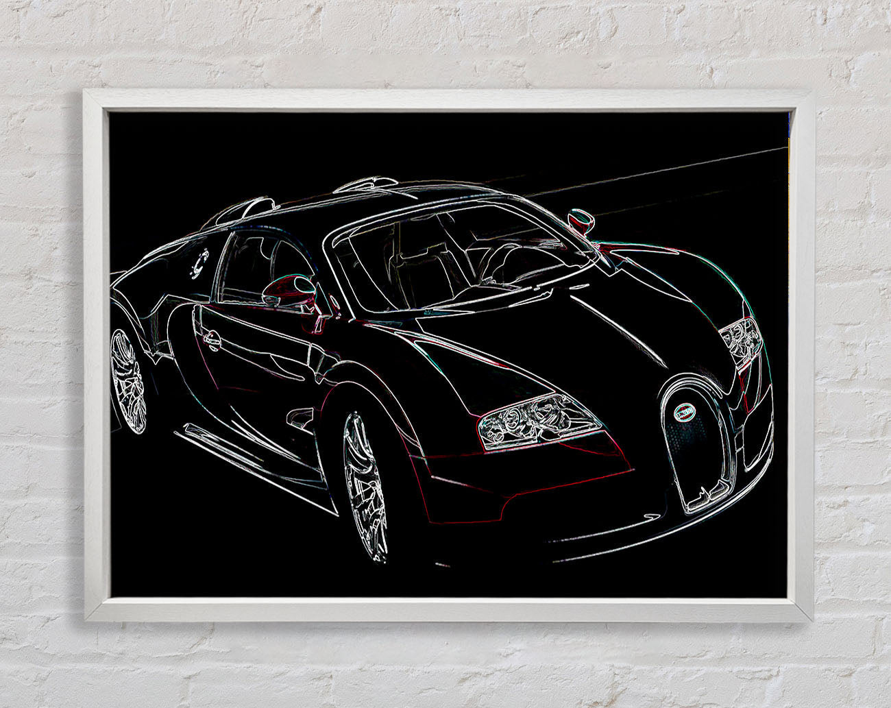 Bugatti Veyron Front Framed Wall Art