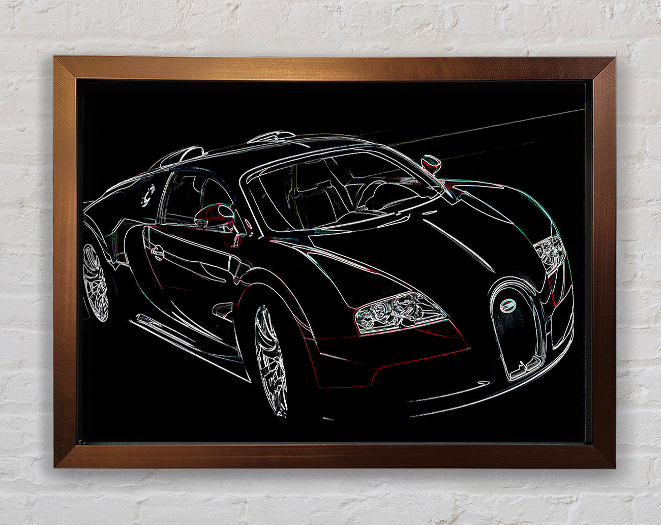 Bugatti Veyron Front Framed Wall Art