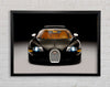 Bugatti Veyron Black Framed Wall Art