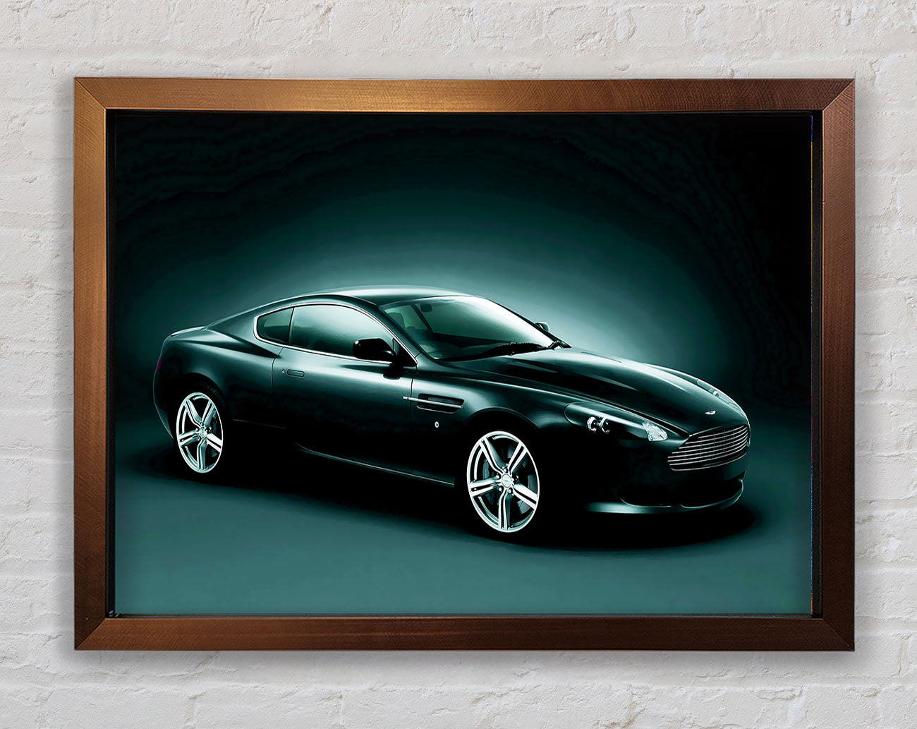 Aston Martin Vantage Side Profile Framed Wall Art