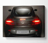 Aston Martin Vantage Gun Metal Grey Rear Canvas Wall Art