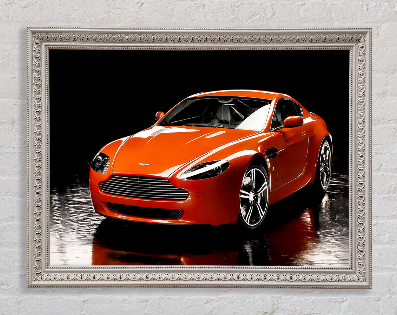 Aston Martin Orange Framed Wall Art