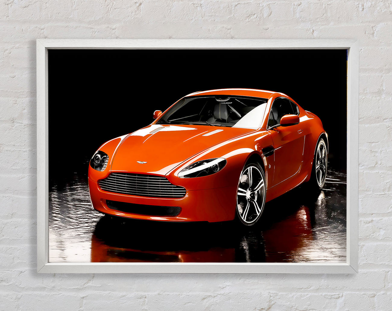 Aston Martin Orange Framed Wall Art