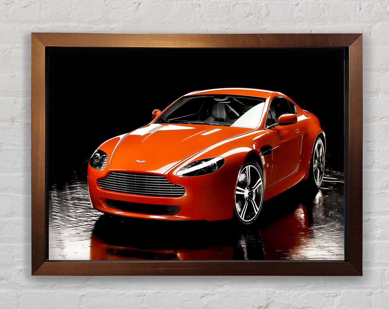 Aston Martin Orange Framed Wall Art