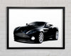 Aston Martin DB9 Black And White Framed Wall Art